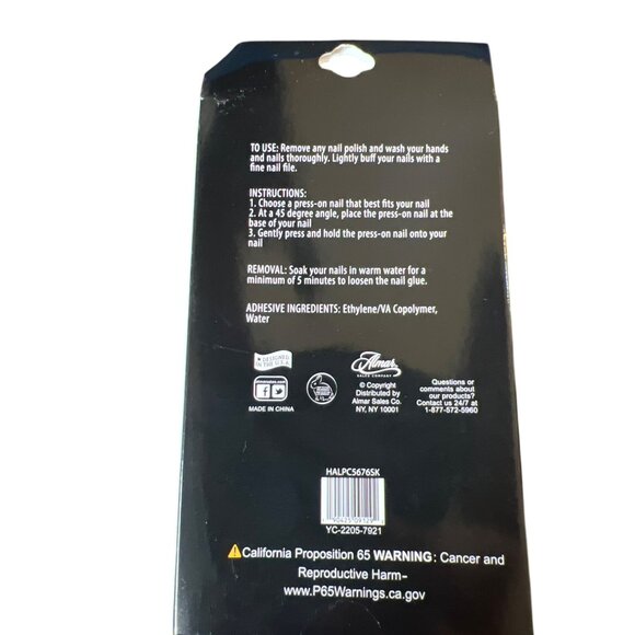 Halloween Essentials Ice Queen 24pk Self-Adhesive Press On Nails New - Picture 4 of 4